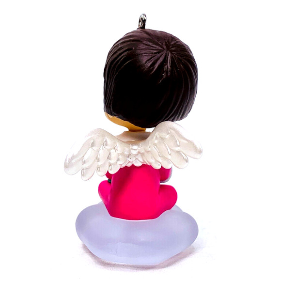 Hallmark Mary's Angels ZINNIA Keepsake Ornament 2016 Series #29 Pink with Doll - Picture 4 of 12